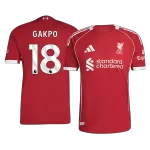 GAKPO #18 Liverpool Home Match Jersey 2025/26 - thejerseys