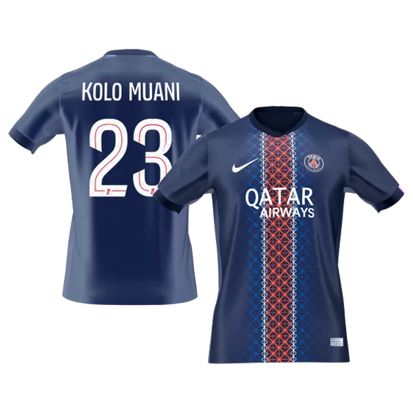 KOLO MUANI #23 PSG Home Soccer Jersey 2025/26 Navy - thejerseys