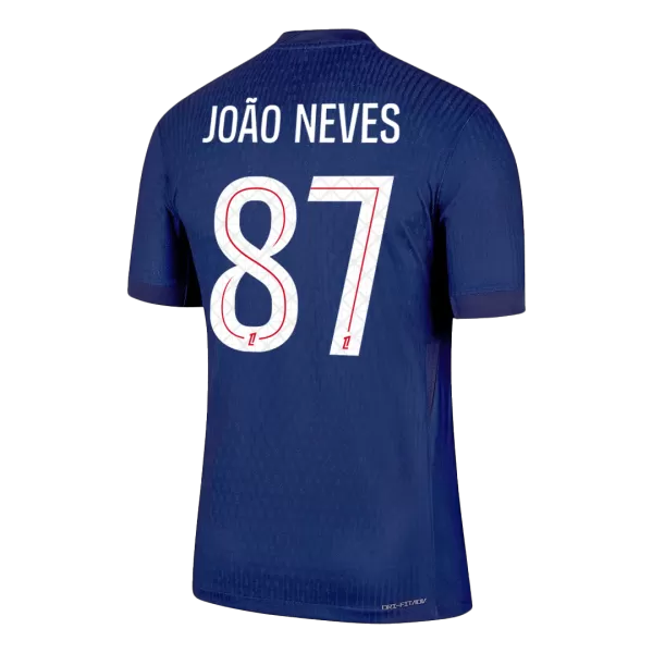 JOÃO NEVES #87 PSG Home Match Jersey Player Version 2025/26 - thejerseys