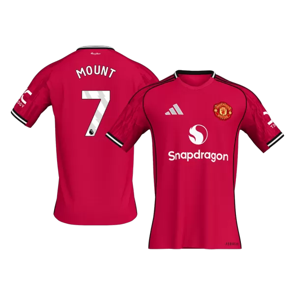 MOUNT #7 Manchester United Home Soccer Jersey 2025/26 Red - thejerseys