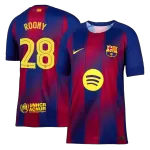 ROONY #28 Barcelona Home Soccer Jersey 2025/26 Red&Blue - UCL - thejerseys