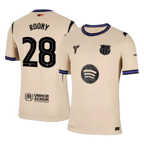 Barcelona ROONY #28 Away Match Jersey 2025/26 UCL - thejerseys