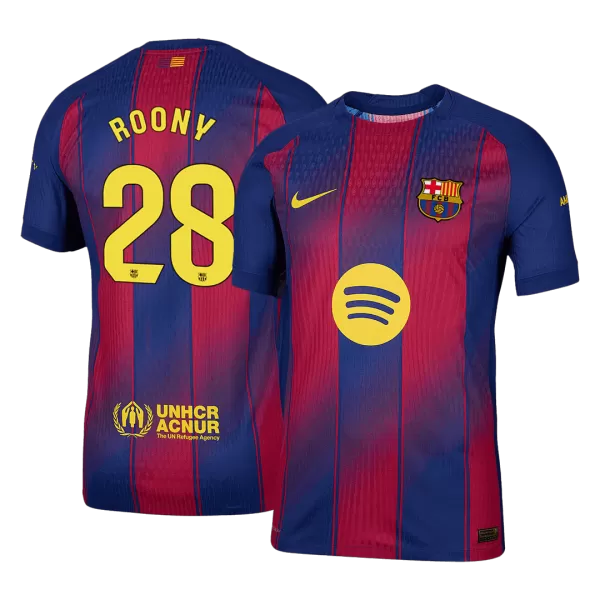 Barcelona ROONY #28 Home Match Jersey 2025/26 - thejerseys