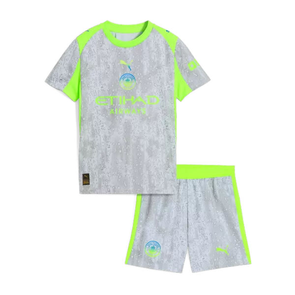Kids Manchester City Third Away Jersey Kit 2025/26 - thejerseys