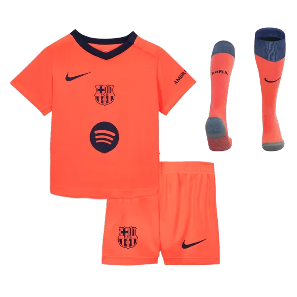 Kid's Barcelona Third Away Jersey Full Kit 2025/26 - thejerseys