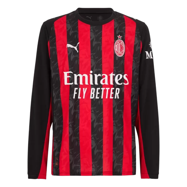 AC Milan Home Long Sleeve Jersey 2025/26 - thejerseys