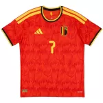 DE BRUYNE #7 Belgium Home Match Jersey Player Version World Cup 2026 - thejerseys