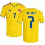 LUIS DíAZ #7 Colombia Home Match Jersey Player Version World Cup 2026 - thejerseys