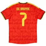 DE BRUYNE #7 Belgium Home Match Jersey Player Version World Cup 2026 - thejerseys