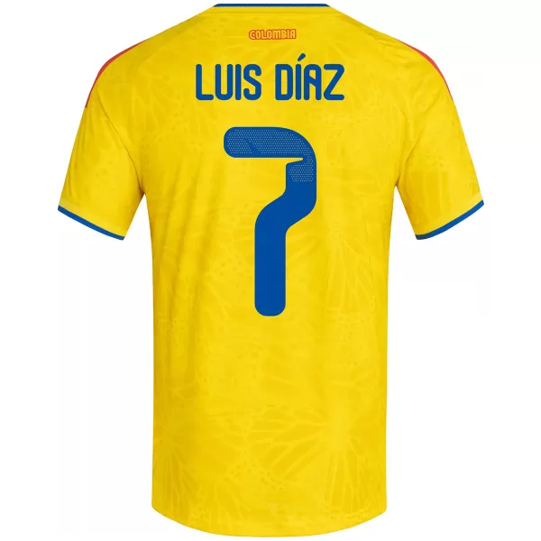 LUIS DíAZ #7 Colombia Home Match Jersey Player Version World Cup 2026 - thejerseys