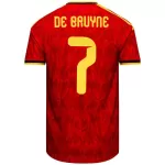 DE BRUYNE #7 Belgium Home Match Jersey Player Version World Cup 2026 - thejerseys