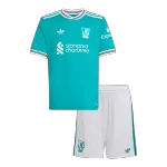 Kids Liverpool Third Away Jersey Kit 2025/26 - thejerseys