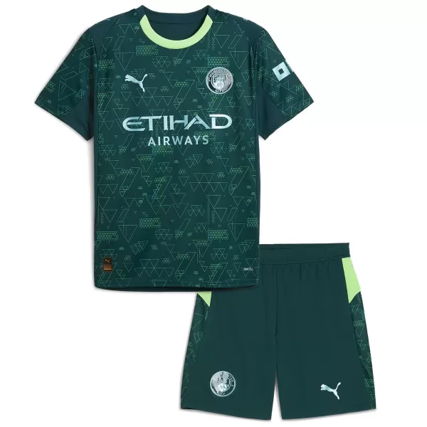 Kids Manchester City Fourth Jersey Kit 2025/26 - thejerseys
