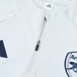 Arsenal 1/4 Zipper Sweat Kit(Top+Pants) White 2025/26 - thejerseys