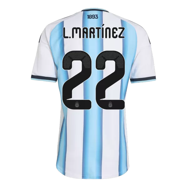 L.MARTÍNEZ #22 Argentina Home Match Jersey Player Version World Cup 2026 - thejerseys