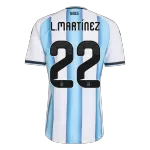 Argentina L.MARTÍNEZ #22 Home Match Jersey World Cup 2026 - thejerseys