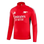 Arsenal 1/4 Zipper Sweat Kit(Top+Pants) Red 2025/26 - thejerseys