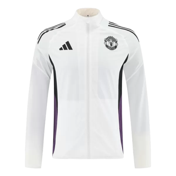 Manchester United Windbreaker Jacket White 2025/26 - thejerseys