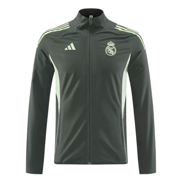 Real Madrid Training Jacket Dark Green 2025/26 - thejerseys