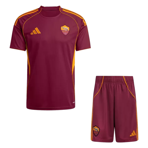 Men's Roma Home Jersey (Jersey+Shorts) Kit 2025/26 - thejerseys