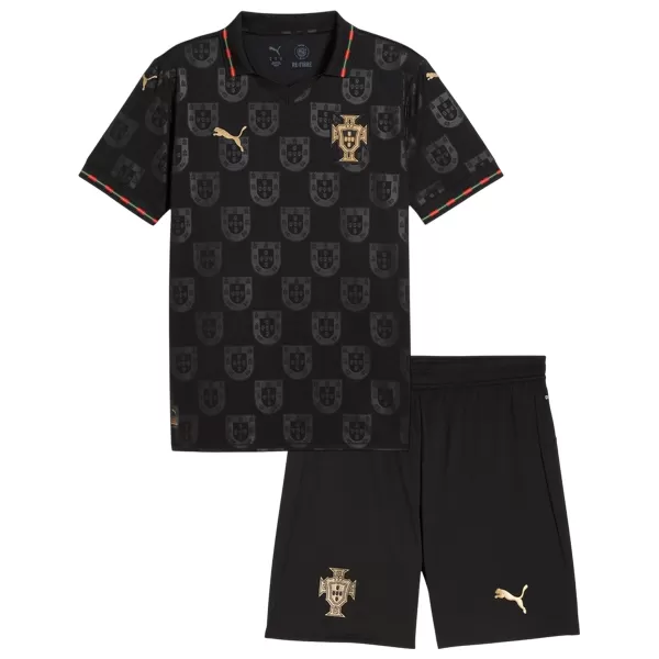 Kids Portugal 'Black Panther' Special Edition Jersey Kit 2026 - thejerseys