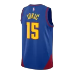Men's Denver Nuggets Jokić #15 Blue Swingman Jersey - Statement Edition - thejerseys