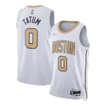 Men's Boston Celtics Tatum #0 White Swingman Jersey 2025/26 - City Edition - thejerseys