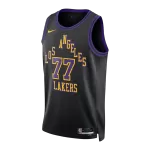 Men's Los Angeles Lakers Dončić #77 Black Swingman Jersey 2025/26 - City Edition - thejerseys