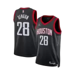 Men's Houston Rockets Şengün #28 Black Swingman Jersey - Statement Edition - thejerseys