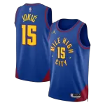 Men's Denver Nuggets Jokić #15 Blue Swingman Jersey - Statement Edition - thejerseys