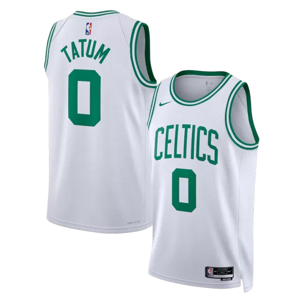 Men's Boston Celtics Tatum #0 White Swingman Jersey - Association Edition - thejerseys