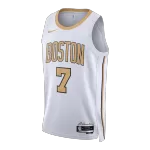 Men's Boston Celtics Brown #7 White Swingman Jersey 2025/26 - City Edition - thejerseys