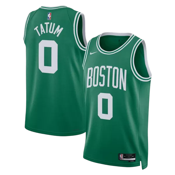 Men's Boston Celtics Tatum #0 Green Swingman Jersey - Icon Edition - thejerseys