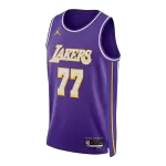 Men's Los Angeles Lakers Dončić #77 Purple Swingman Jersey - Statement Edition - thejerseys