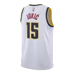 Men's Denver Nuggets Jokić #15 White Swingman Jersey - Association Edition - thejerseys