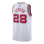 Men's Houston Rockets Şengün #28 White Swingman Jersey 2025/26 - City Edition - thejerseys