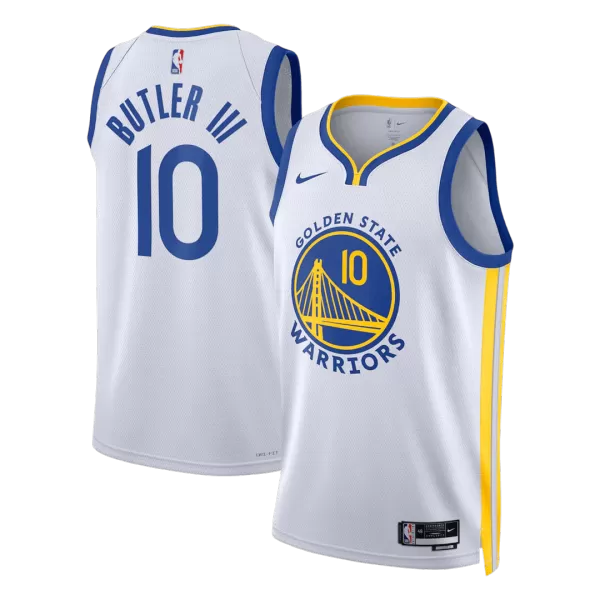 Men's Golden State Warriors Butler #10 White Swingman Jersey - Association Edition - thejerseys