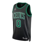 Men's Boston Celtics Tatum #0 Black Swingman Jersey - Statement Edition - thejerseys