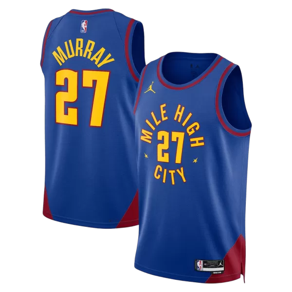 Men's Denver Nuggets Blue Swingman Jersey - Statement Edition - thejerseys