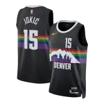 Men's Denver Nuggets Jokić #15 Black Swingman Jersey 2025/26 - City Edition - thejerseys