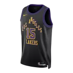 Men's Los Angeles Lakers Reaves #15 Black Swingman Jersey 2025/26 - City Edition - thejerseys