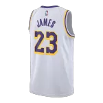 Men's Los Angeles Lakers James #23 White Swingman Jersey - Association Edition - thejerseys