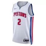 Men's Detroit Pistons Cunningham #2 White Swingman Jersey - Association Edition - thejerseys