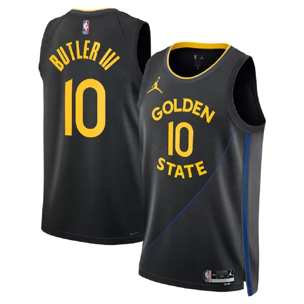 Men's Golden State Warriors Butler #10 Black Swingman Jersey - Statement Edition - thejerseys