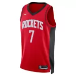 Men's Houston Rockets Durant #7 Red Swingman Jersey - Icon Edition - thejerseys