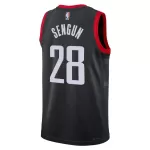 Men's Houston Rockets Şengün #28 Black Swingman Jersey - Statement Edition - thejerseys
