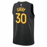 Men's Golden State Warriors Curry #30 Black Swingman Jersey - Statement Edition - thejerseys