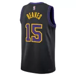 Men's Los Angeles Lakers Reaves #15 Black Swingman Jersey 2025/26 - City Edition - thejerseys