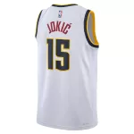 Men's Denver Nuggets Jokić #15 White Swingman Jersey - Association Edition - thejerseys
