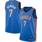 Men's Oklahoma City Thunder Holmgren #7 Blue Swingman Jersey - Icon Edition - thejerseys